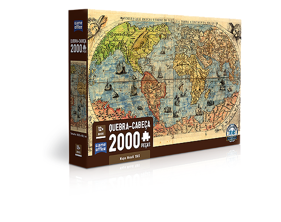 Mapa Mundi 1565 – Quebra-Cabeça 2000 Peças