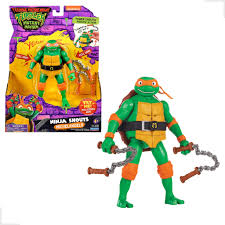 As Tartarugas Ninja - Boneco Deluxe de 14cm com voz Personagem:As Tartarugas Ninja - Boneco Deluxe escolha entre Raphael, Donatelo e Michelangeno  de 14cm