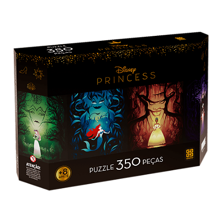 Quebra-cabeça 350 peças Panorama Princesas - Quebra-cabeça350 peças Panorama Princesas
