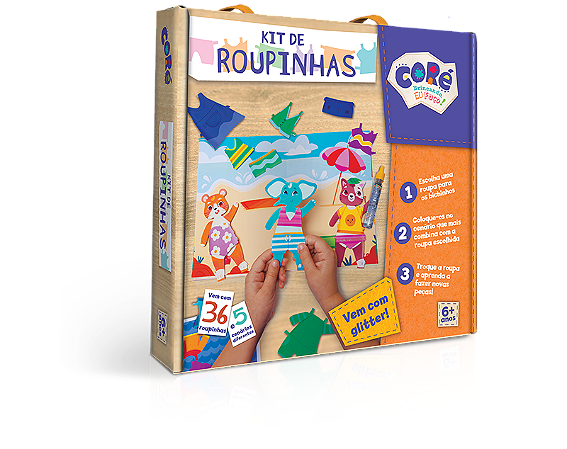 Kit de roupinhas - Coleção Fazendo Arte - Kit de Atividades - Toyster Brinquedos
