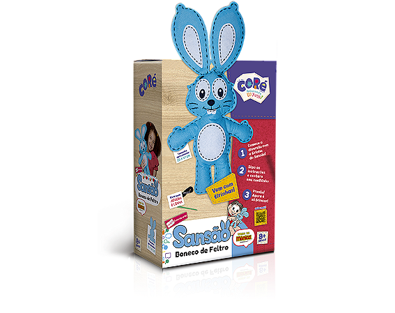 Coleção Fazendo Arte – Sansão – Boneco de Feltro