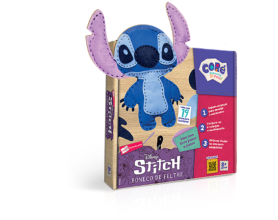 Coleção Fazendo Arte – Stitch – Boneco De Feltro
