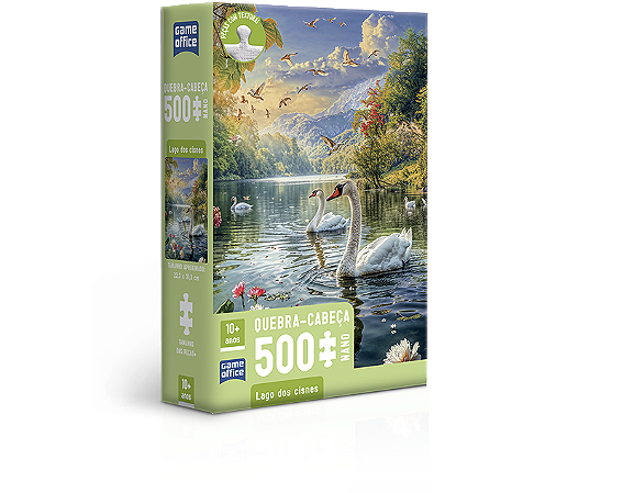 Lago dos Cisnes – Quebra-cabeça 500 peças nano
