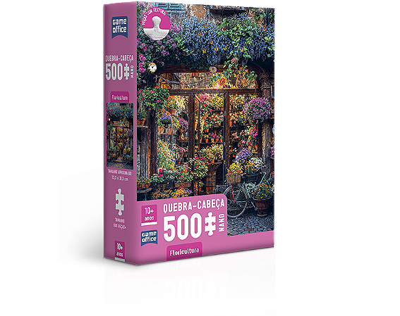 Floricultura – Quebra-cabeça 500 peças nano
