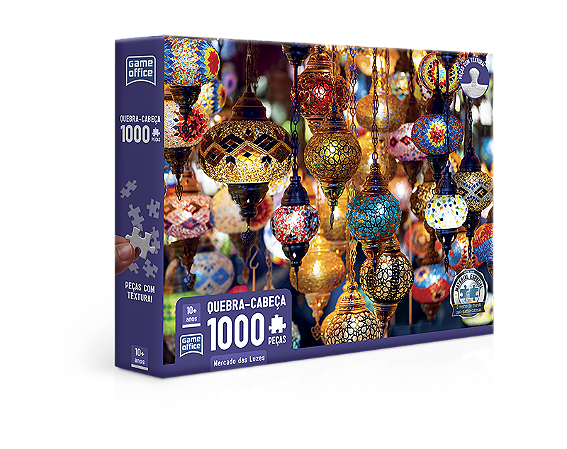 Mercado das Luzes- Quebra-cabeça 1000 peças