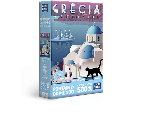 Postais do Mundo – Grécia – Quebra-cabeça 500 peças nano