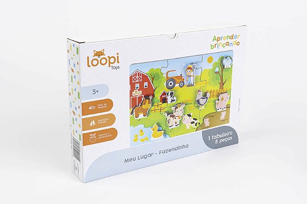 Jogo educativo Meu Lugar - Fazendinha