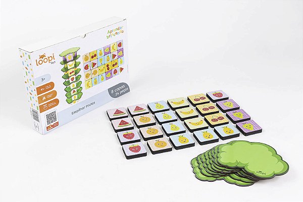 Jogo educativo Empilhar frutas