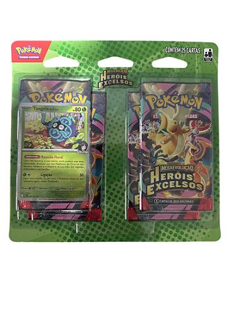Blister Quádruplo Pokémon Tangela da Érica ME02.5 Heróis Excelsos - Copag