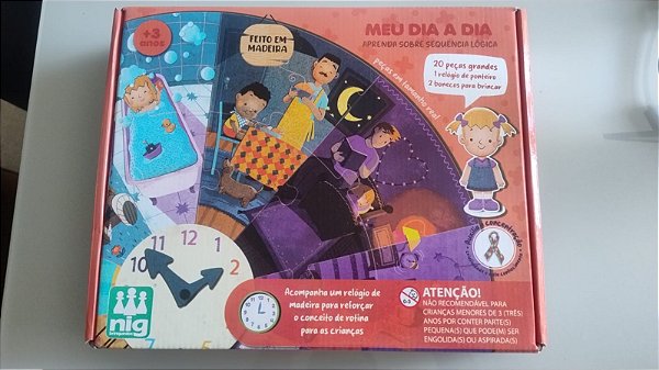 Jogo educativo Meu Dia a Dia Nig em Madeira