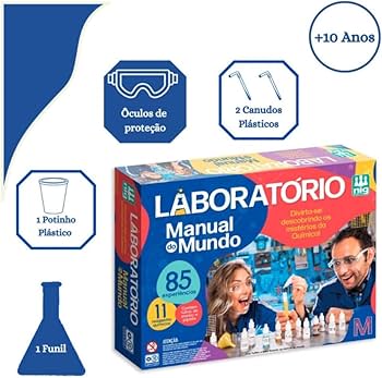 Laboratório Manual do Mundo 85 Experiências, Nig Brinquedos