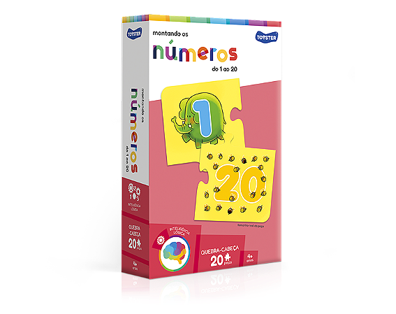 Quebra-Cabeça Montando Números 1 a 20