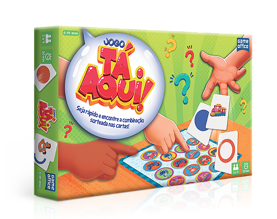 Jogo Tá Aqui! Tabuleiro Família 6+ anos