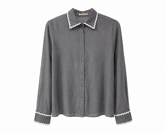 CAMISA HELENA - chumbo