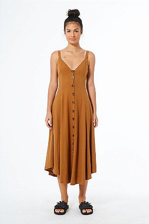 vestido farm botoes