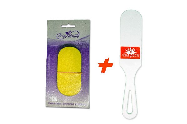 Lixa para pés - Adesiva - 50 unidades + GRÁTIS 01 suporte de lixa pés