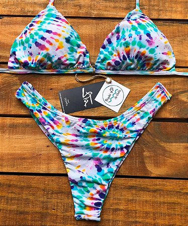Biquíni Moon Tie Dye Colorido