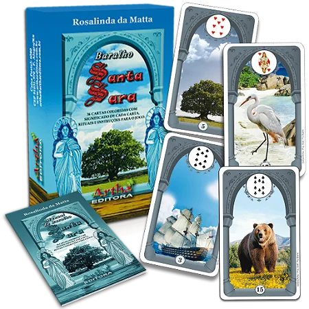 Baralho Santa Sara com 36 cartas