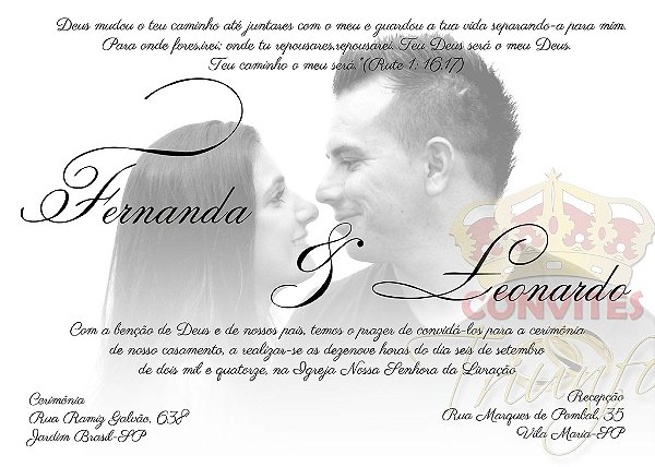Convite de Casamento - Cód. CC-018