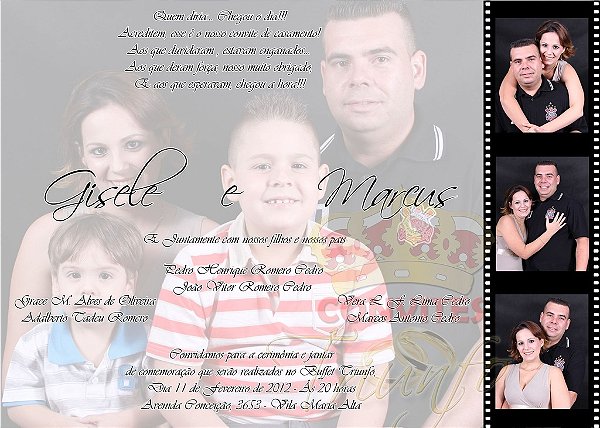 Convite de Casamento - Cód. CC-024