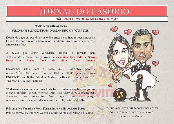 Convite de Casamento - Cód. CC-030