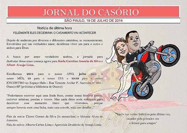 Convite de Casamento - Cód. CC-034