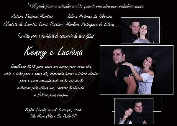 Convite de Casamento - Cód. CC-039