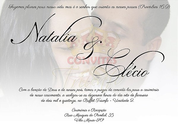 Convite de Casamento - Cód. CC-049