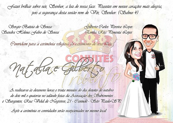 Convite de Casamento - Cód. CC-050