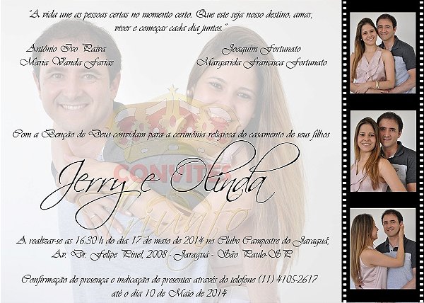 Convite de Casamento - Cód. CC-051