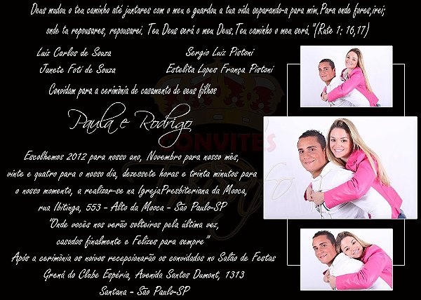Convite de Casamento - Cód. CC-052