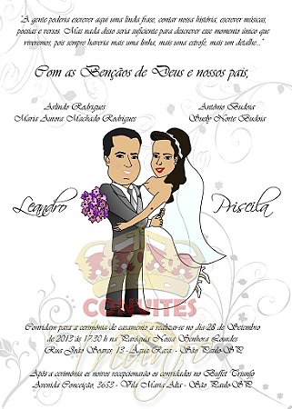 Convite de Casamento - Cód. cc-053