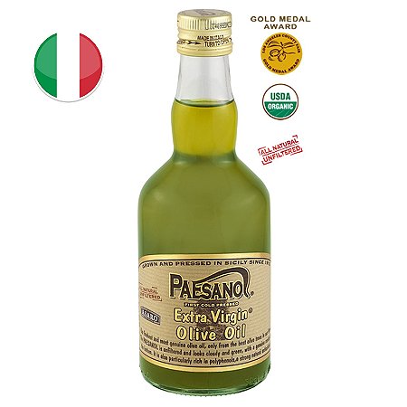 Azeite Italiano Extra Virgem Não Filtrado Paesano 500ml