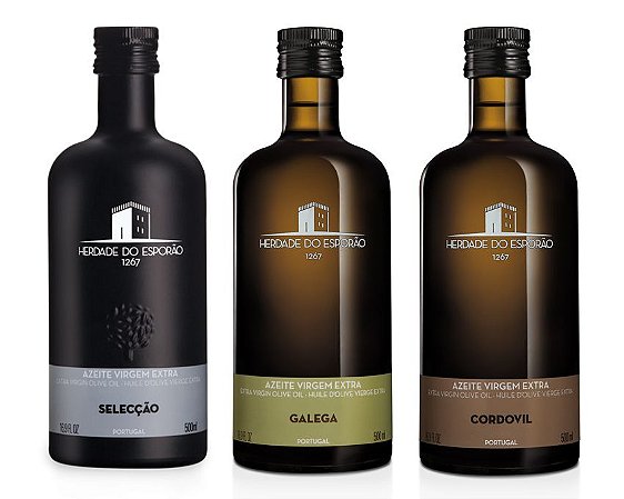 Kit Azeites Portugueses Monovarietais Herdade do Esporão 3x500ml