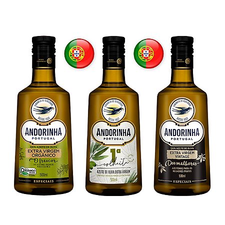 Kit Azeites Especiais Andorinha 3x500ml