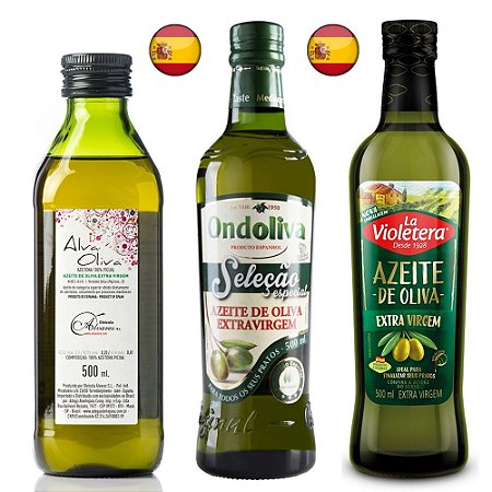Kit Azeite Extra Virgem Espanhol 3x500ml - Armazém do Azeite - Apaixonados Por Azeite Kit Azeite Extra Virgem Espanhol 3x500ml - Armazém do Azeite - Apaixonados Por Azeite