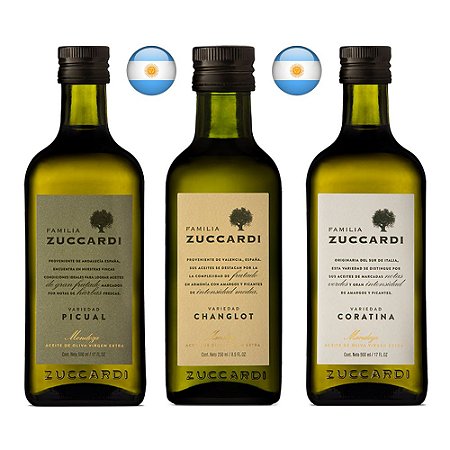 Kit Azeites Argentinos Familia Zuccardi 3x250ml
