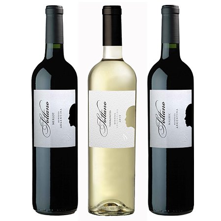 Kit Vinhos Argentinos Sottano Malbec Merlot Torrontés 3x750ml
