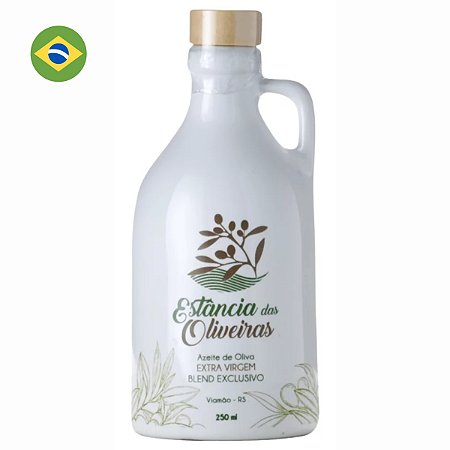 Azeite Extra Virgem Brasileiro Estância das Oliveiras Blend Exclusivo Cerâmica 250ml