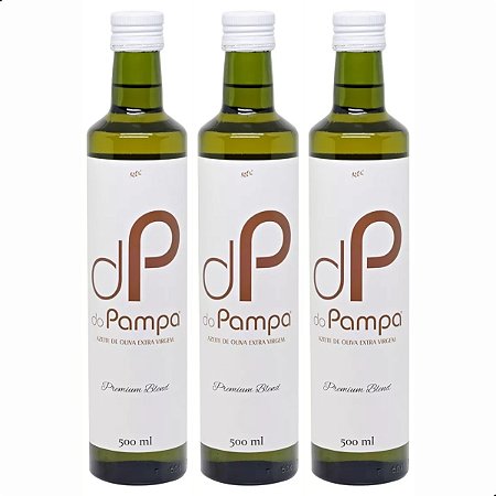 Kit Azeite Extra Virgem Gaúcho Do Pampa Premium Blend 3x500ml