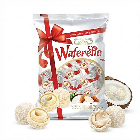 Bombons Waferello Doriva Coco Amêndoa 300g