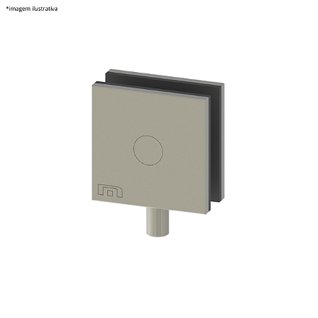 Ferragem 1123 para vidro (dobradiça com pino para basculante) - aço inox