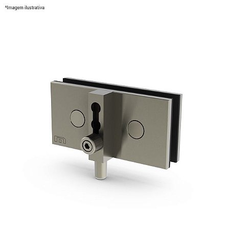 Ferragem 1519 para vidro (trinco) - aço inox