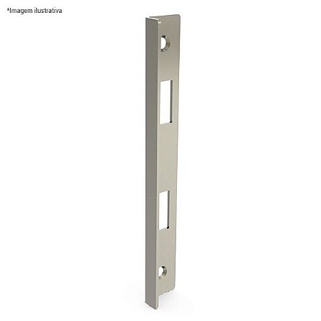 Ferragem 1504ATAE para vidro (contra fechadura esquerdo) - aço inox