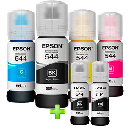 Kit Refil Tinta Epson 544 com 06 unidades - Suprimais Soluções Tecnologicas