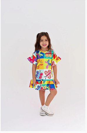 Vestido Infantil Borboletas