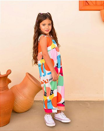 Macacão Infantil Formas Geométricas