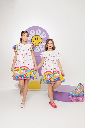 Vestido Infantil Lua Estrela
