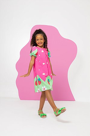 Vestido Infantil Moranguinho