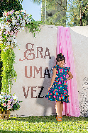 Vestido Infantil Meu Castelo